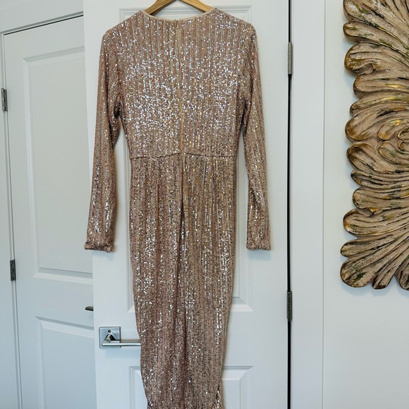 NEW!🆕 Balticborn, Champagne, Sequin, Midi dress, Large - Picture 2 of 8
